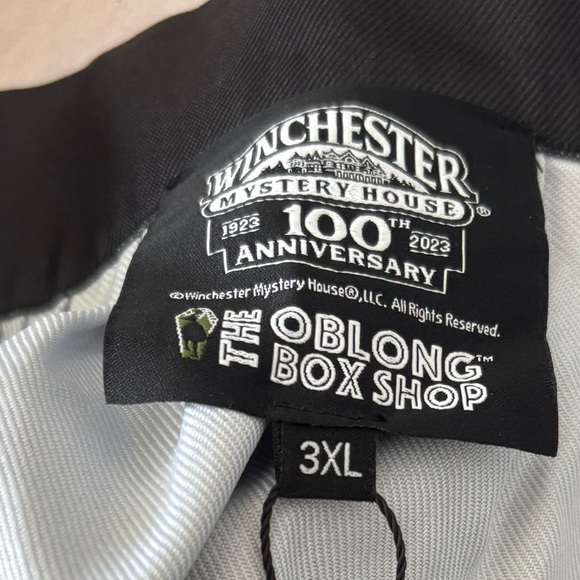 NWT WINCHESTER MYSTERY HOUSE® NOVELTY BLACK PRINT CIRCLE SKIRT - Picture 3 of 9